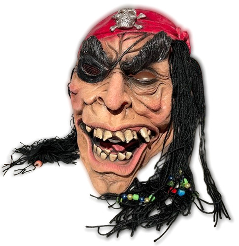 Pirate mask with - with, beads
