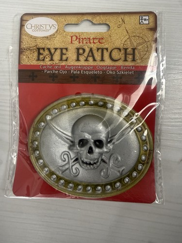 Pirate skull eye patch - patch, 3d