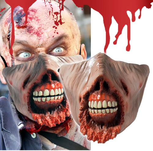 Zombie jaw mask half face - jaw,