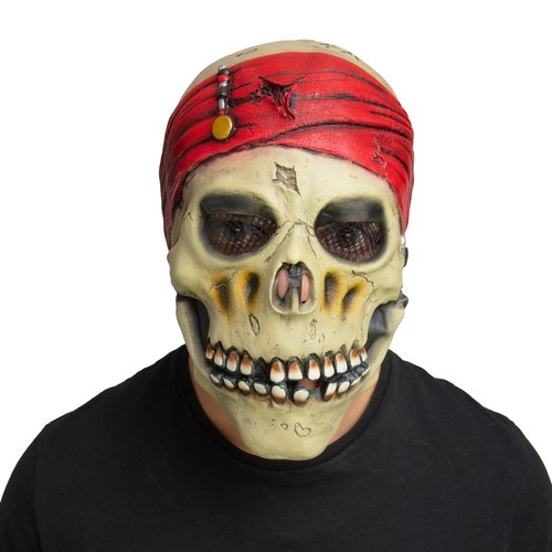 Skeleton pirate mask latex - skeleton,