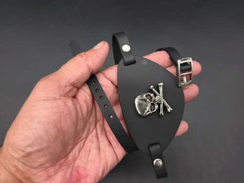 Leather eye patch - leather,