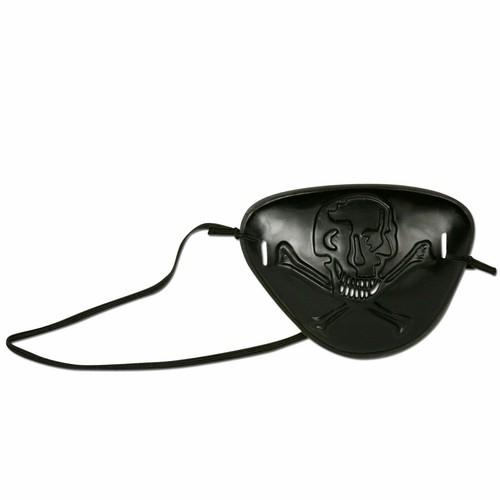 Plastic pirate eye patch - plastic,
