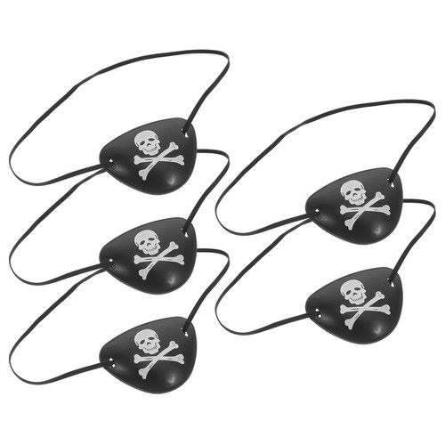 Black pirate eye - pirate, 5pcs