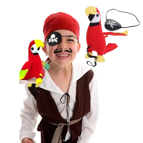 Pirate parrot costume set - parrot, eye