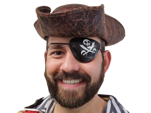 Pirate hat eye patch - hat,