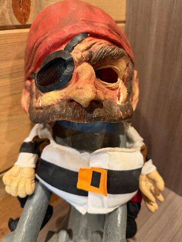 Vintage pirate latex mask - latex,