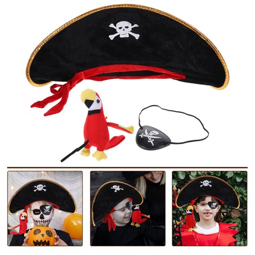 Parrot ornament pirate hat - ornament,